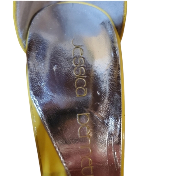 💛Jessica Bennett Patent Open Toe Heels💛Size 10 - Picture 10 of 10